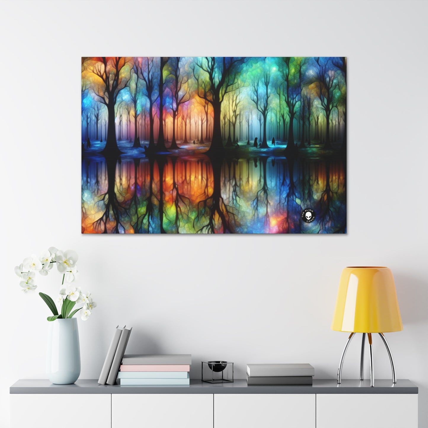 "Enchanted Rainbow Woods" - The Alien Canva