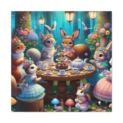 "Enchanted Tea Party in the Woodland Glade" - The Alien Canva