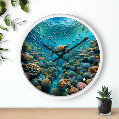 "Beneath the Surface: An Underwater Wonderland" - The Alien Wall Clock