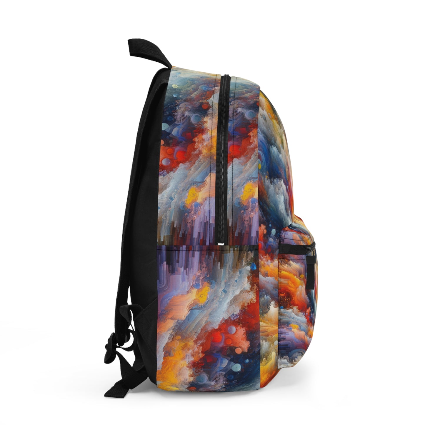 "Vibrant Chaos". - The Alien Backpack Abstract Expressionism Style