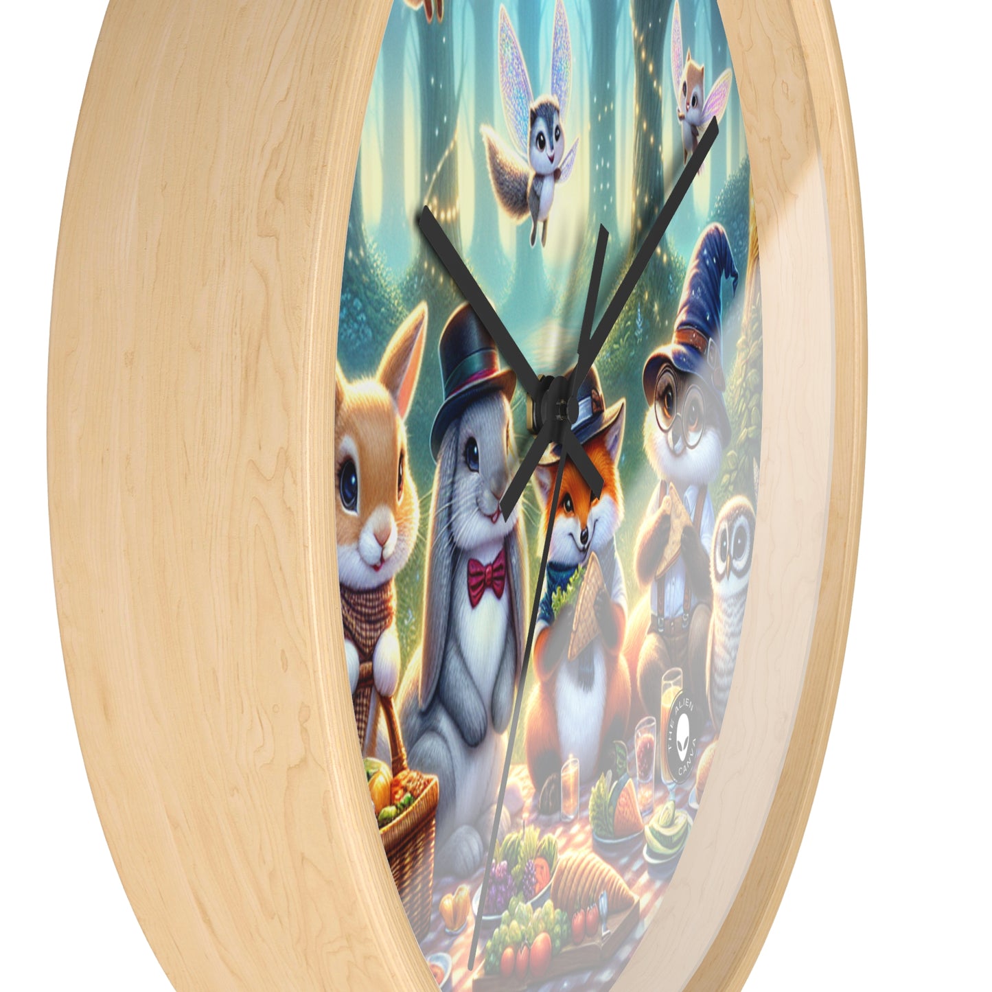 "Hats Off in the Enchanted Forest" - The Alien Wall Clock