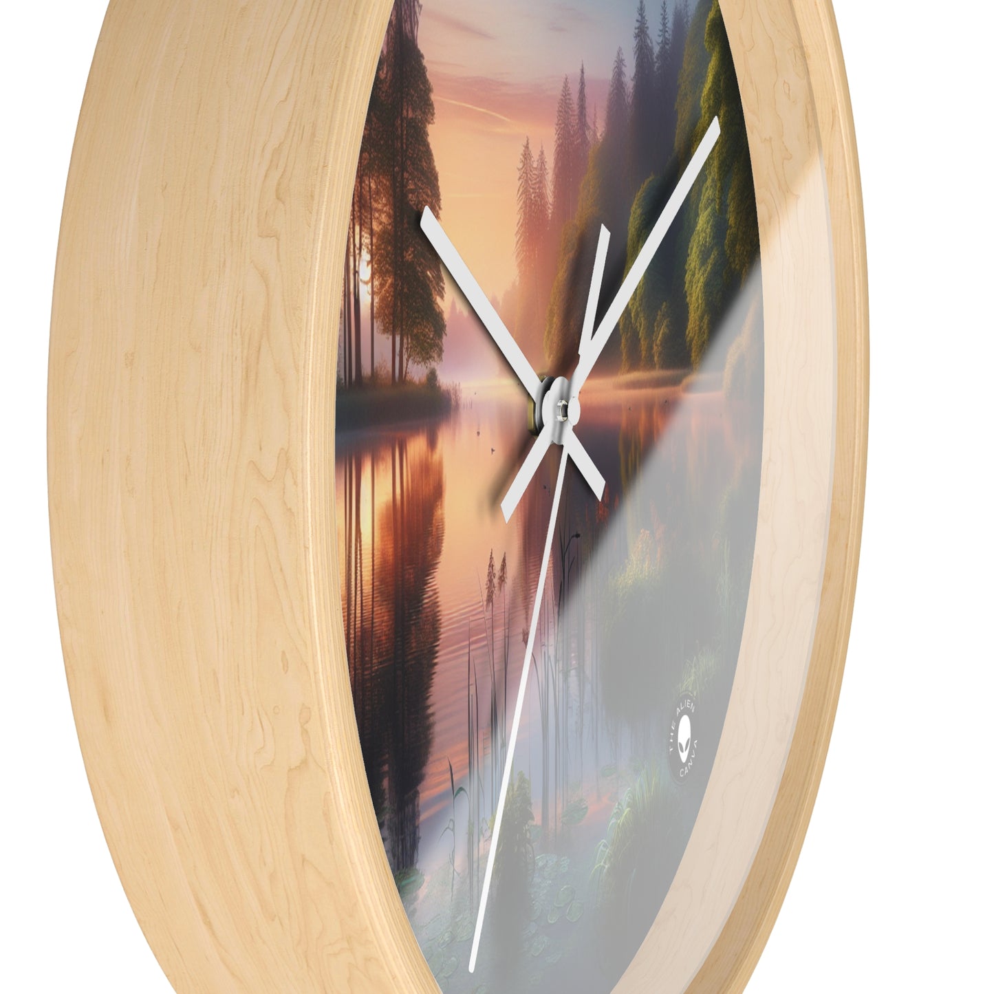 "Urban Symmetry: A Hyperrealistic Exploration of City Life" - The Alien Wall Clock Hyperrealism