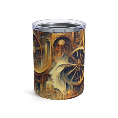 "Unity in Vibrant Harmony: An Abstract Metaphysical Exploration" - The Alien Tumbler 10oz Metaphysical Art