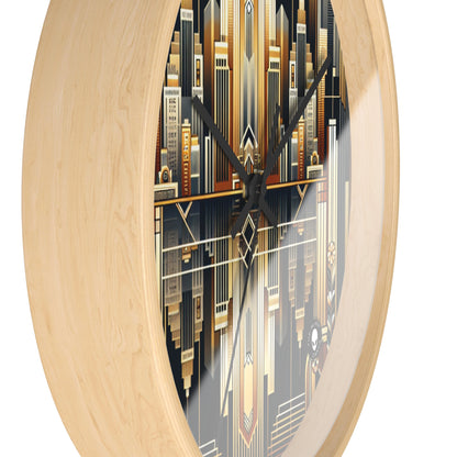 "Luxe Deco: Artistic Elegance at The Grand Hotel" - The Alien Wall Clock Art Deco