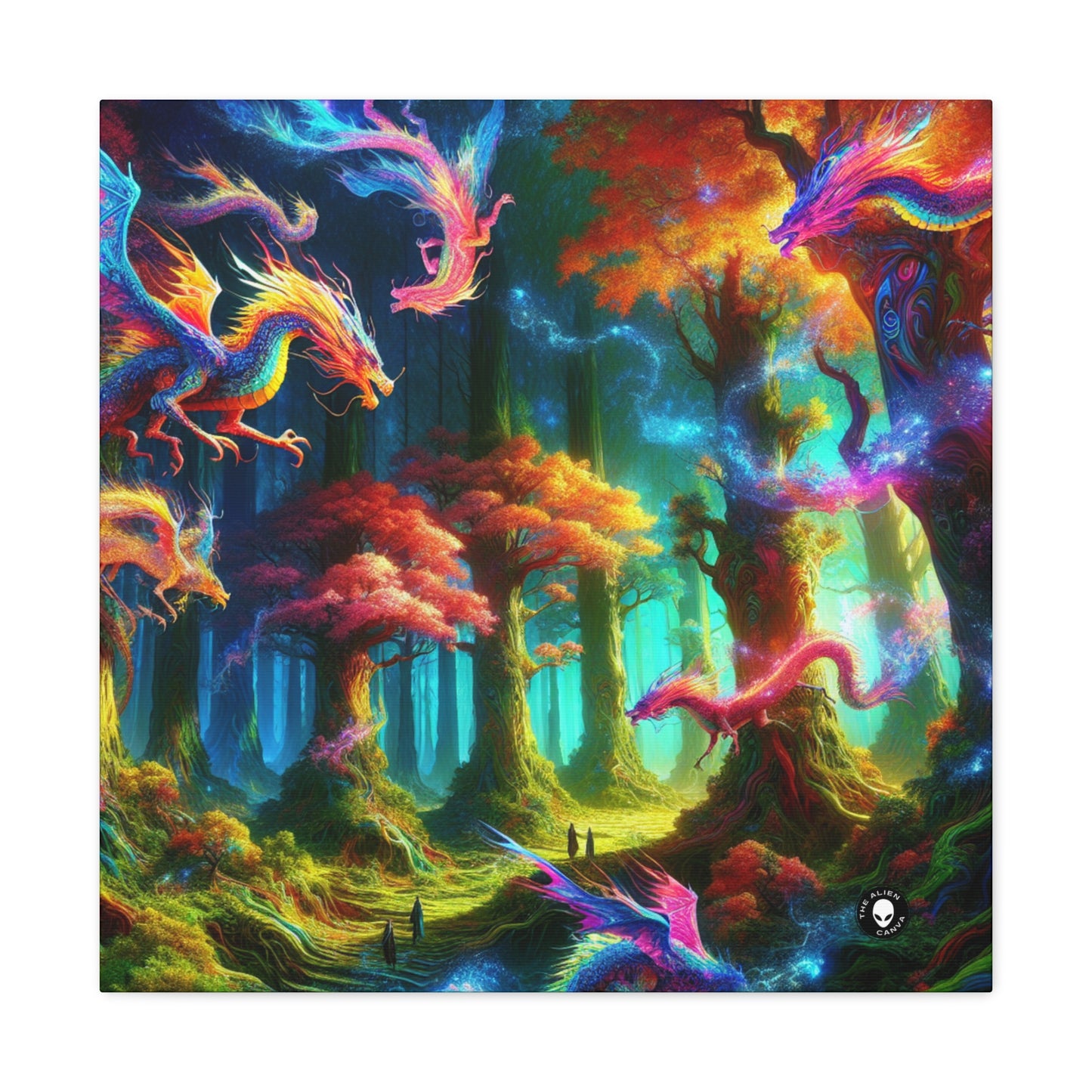 "El bosque arcoiris del dragón" - The Alien Canva