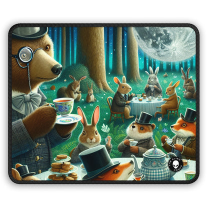 "Enchanted Moonlit Tea Party in the Forest" - The Alien Gaming Mouse Pad