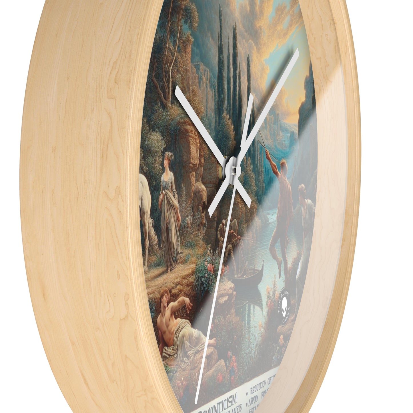 "Sunset Serenade: Un paisaje romántico" - El reloj de pared extraterrestre Romanticismo