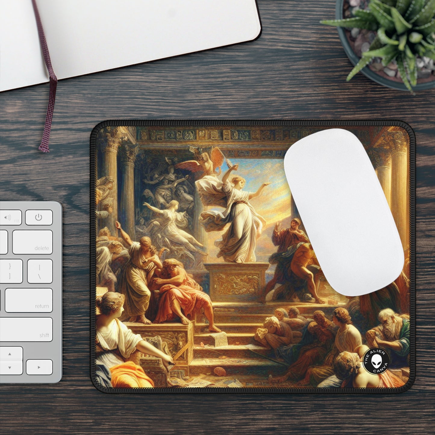 "Modern Renaissance: Leaders of Today" - The Alien Gaming Mouse Pad Neoclassicism