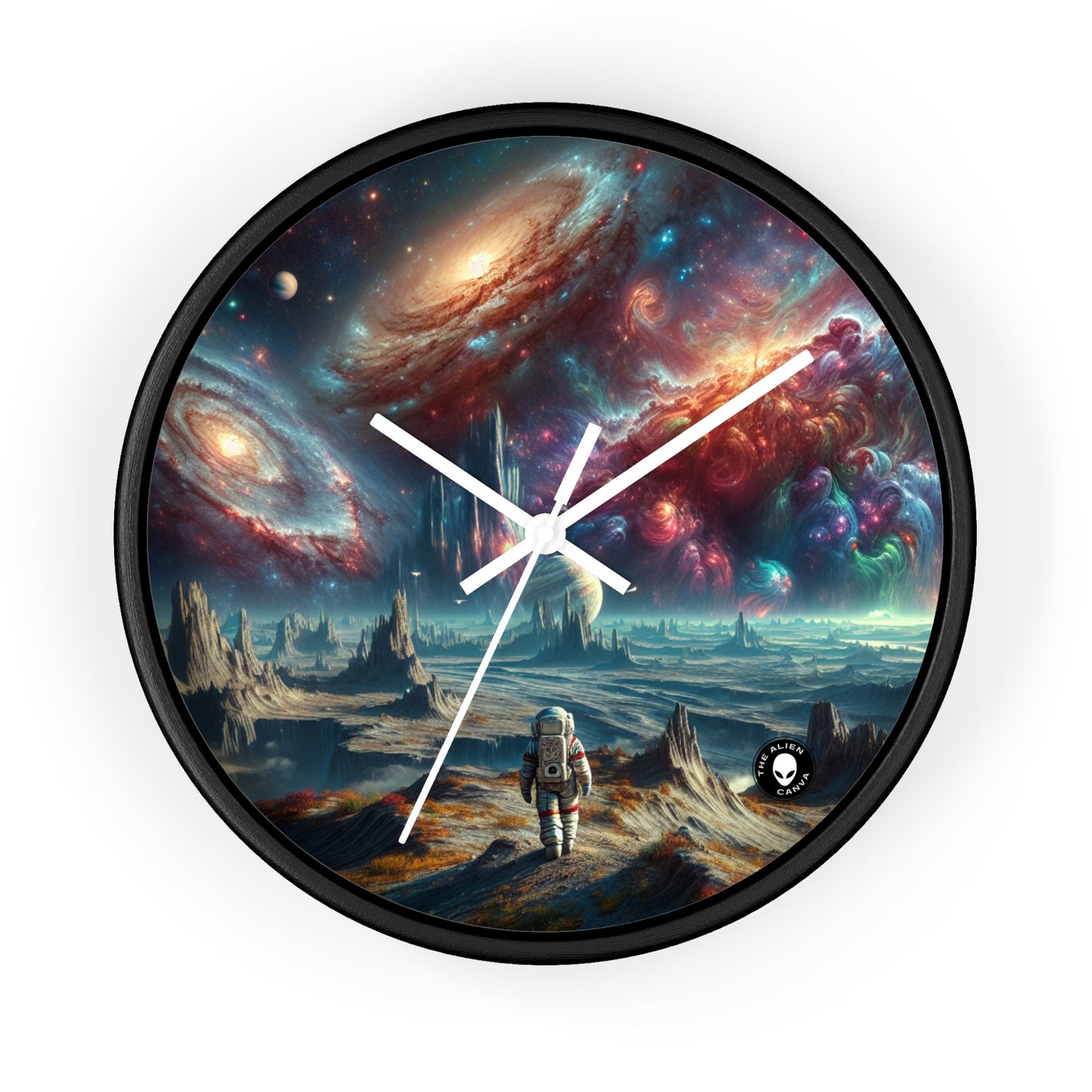 "Exploring the Celestial Realm" - The Alien Wall Clock