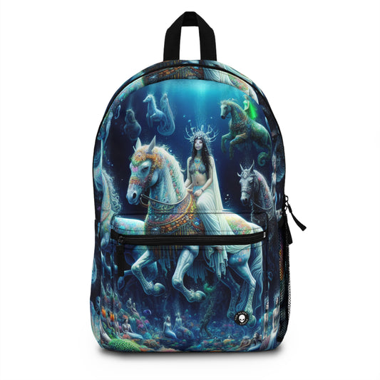 "Enchanted Underwater Realm: Mermaids and Seahorses" - The Alien Backpack