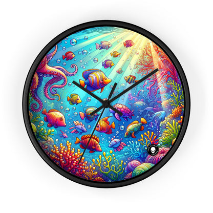 "Seaside Soiree: A Dance Party Under the Sea" - The Alien Wall Clock