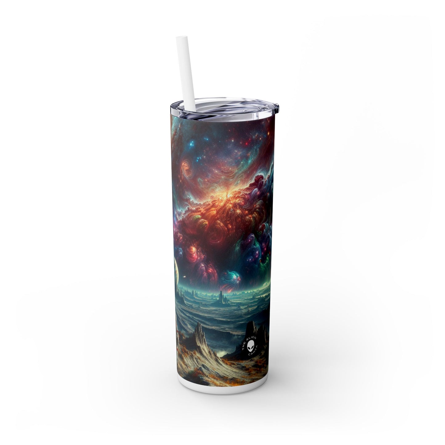 "Explorando el reino celestial": vaso delgado con pajita de 20 oz de Alien Maars®