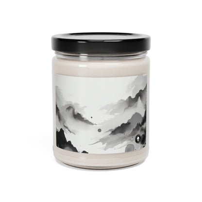 "Whispers of the Moonlit Grove" - ​​La bougie de soja parfumée Alien 9oz Peinture à l'encre