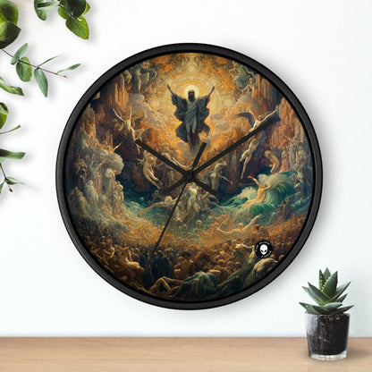 "Mystical Reflections: A Symbolic Journey Through the Looking Glass" - The Alien Wall Clock Symbolism