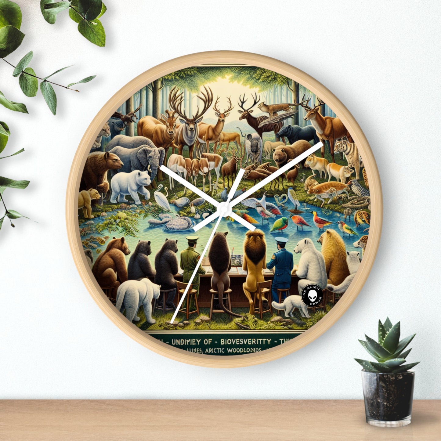 "United Wildlife: Guardians of Gaia" - The Alien Wall Clock