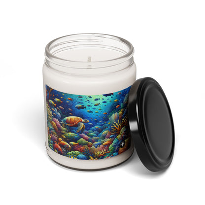 "Marine Paradise: Colorful Coral Reef Wildlife" - The Alien Scented Soy Candle 9oz