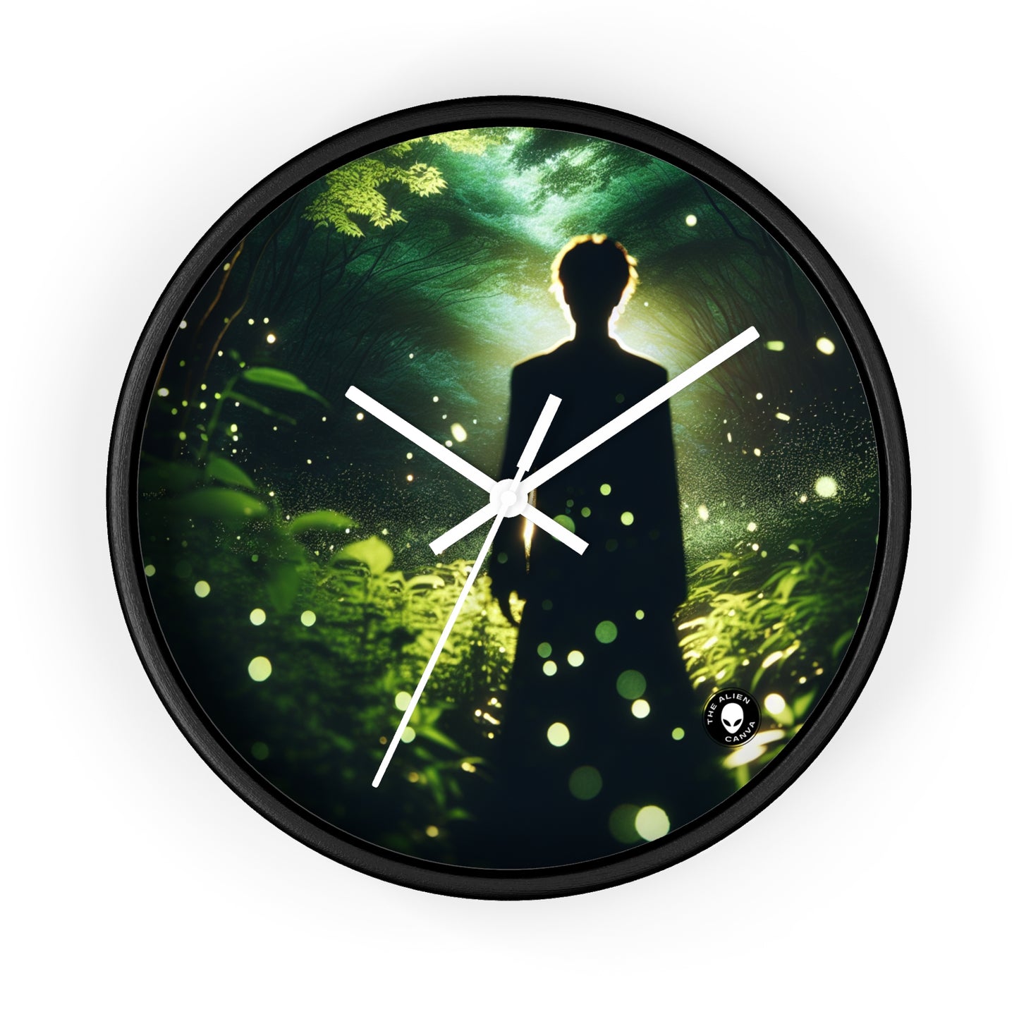 "Enchanted Firefly Forest" - The Alien Wall Clock