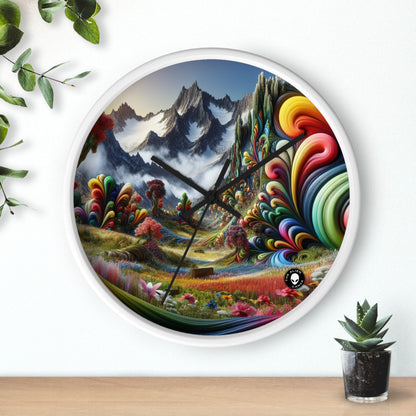 "Candy Mountains and Whimsical Valleys" - The Alien Wall Clock