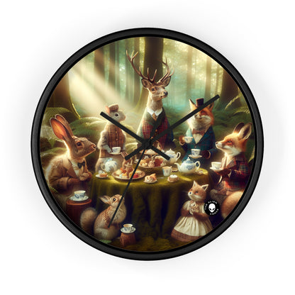 "Enchanted Tea Party" - The Alien Wall Clock