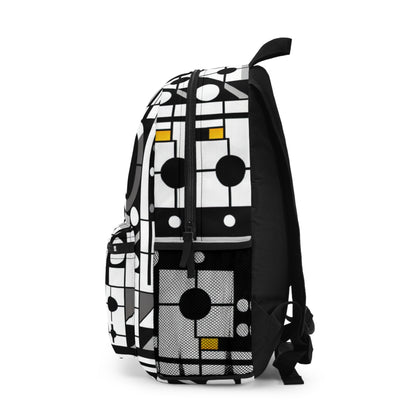 "Dynamic Suprematism: Geometric Harmony in Primary Colors" - The Alien Backpack Suprematism