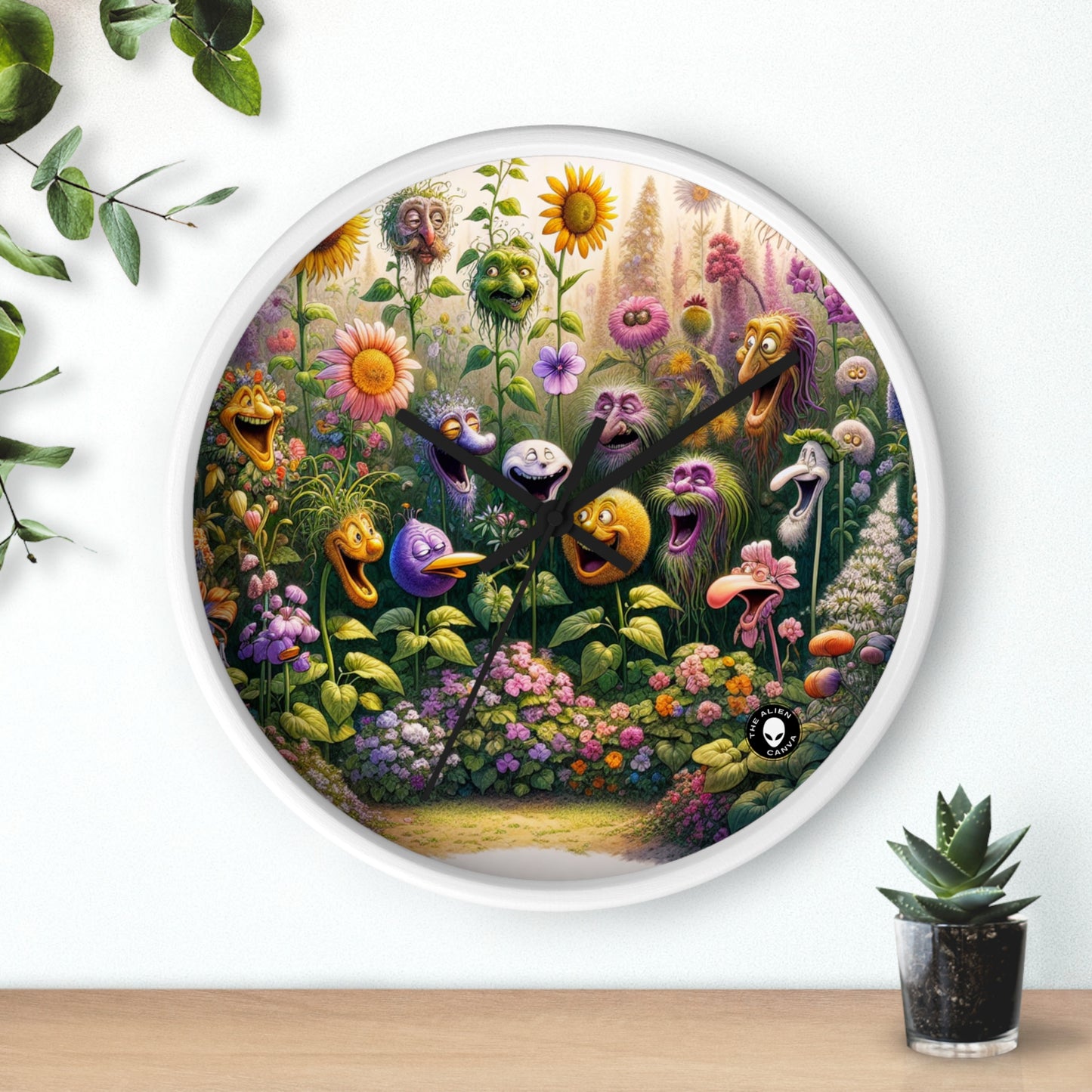 "The Talking Garden" - The Alien Wall Clock