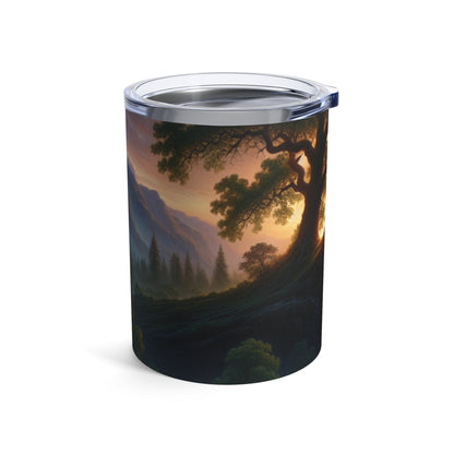 "El abrazo de la tormenta: un paisaje romántico" - The Alien Tumbler 10oz Romanticismo