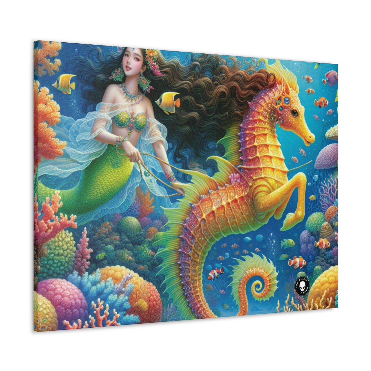 "Mermaid's Magical Coral Ride" - The Alien Canva