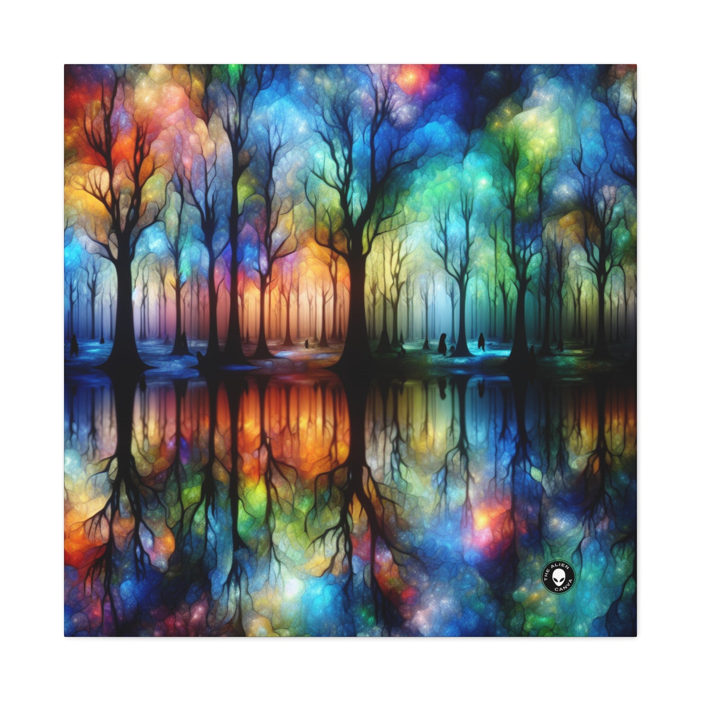 "Enchanted Rainbow Woods" - The Alien Canva