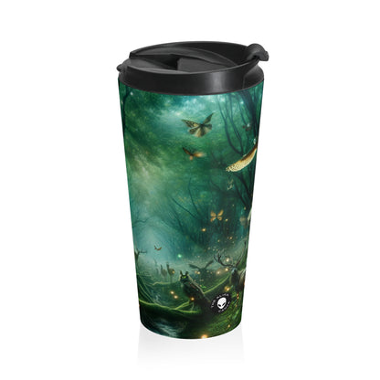 "Bosque Encantado: Voces de lo Salvaje" - Taza de Viaje de Acero Inoxidable The Alien