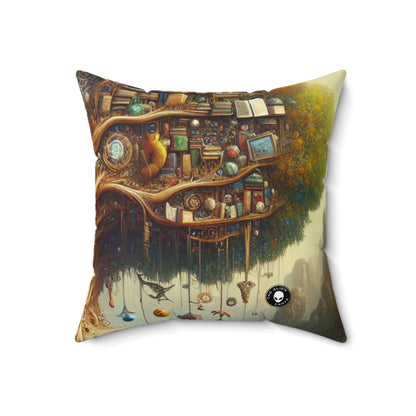 "The Tree of Curiosities"- The Alien Spun Polyester Square Pillow