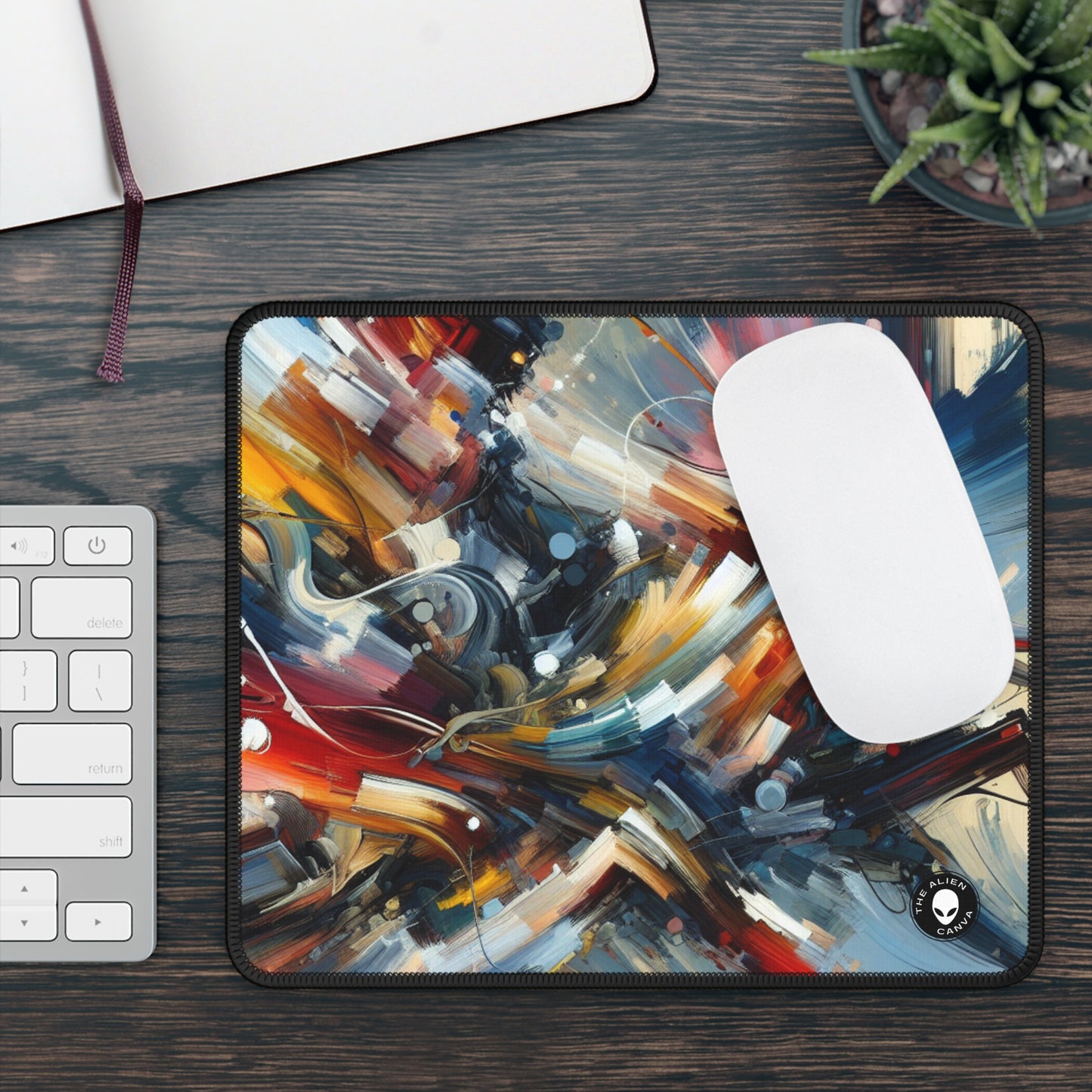 "Dance-Off Fury: A Vibrant Battle of Rival Street Crews" - The Alien Gaming Mouse Pad Action Art