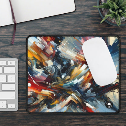 "Dance-Off Fury: A Vibrant Battle of Rival Street Crews" - The Alien Gaming Mouse Pad Action Art