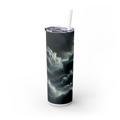 "Beacon of Resilience" - The Alien Maars® Skinny Tumbler with Straw 20oz