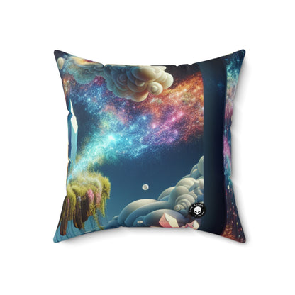 Dreamscape Delights- The Alien Spun Polyester Square Pillow