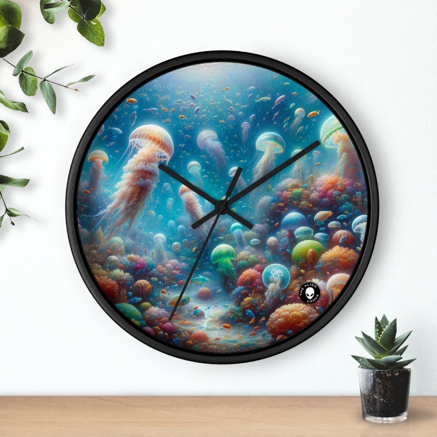 "Jellyfish Dreamland" - The Alien Wall Clock