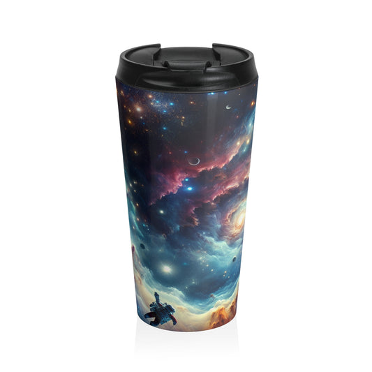 « Galactic Explorer » – La tasse de voyage en acier inoxydable Alien