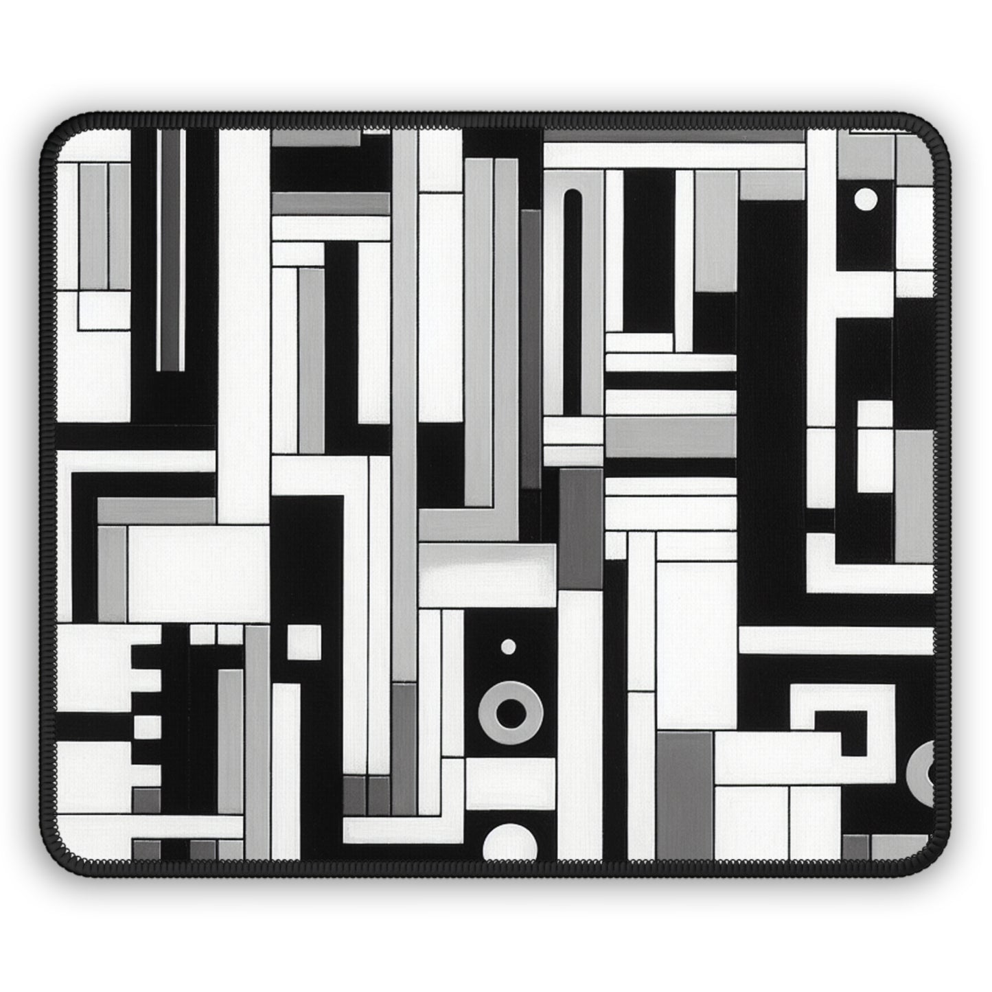 "De Stijl en noir et blanc" - Le tapis de souris Alien Gaming Style De Stijl