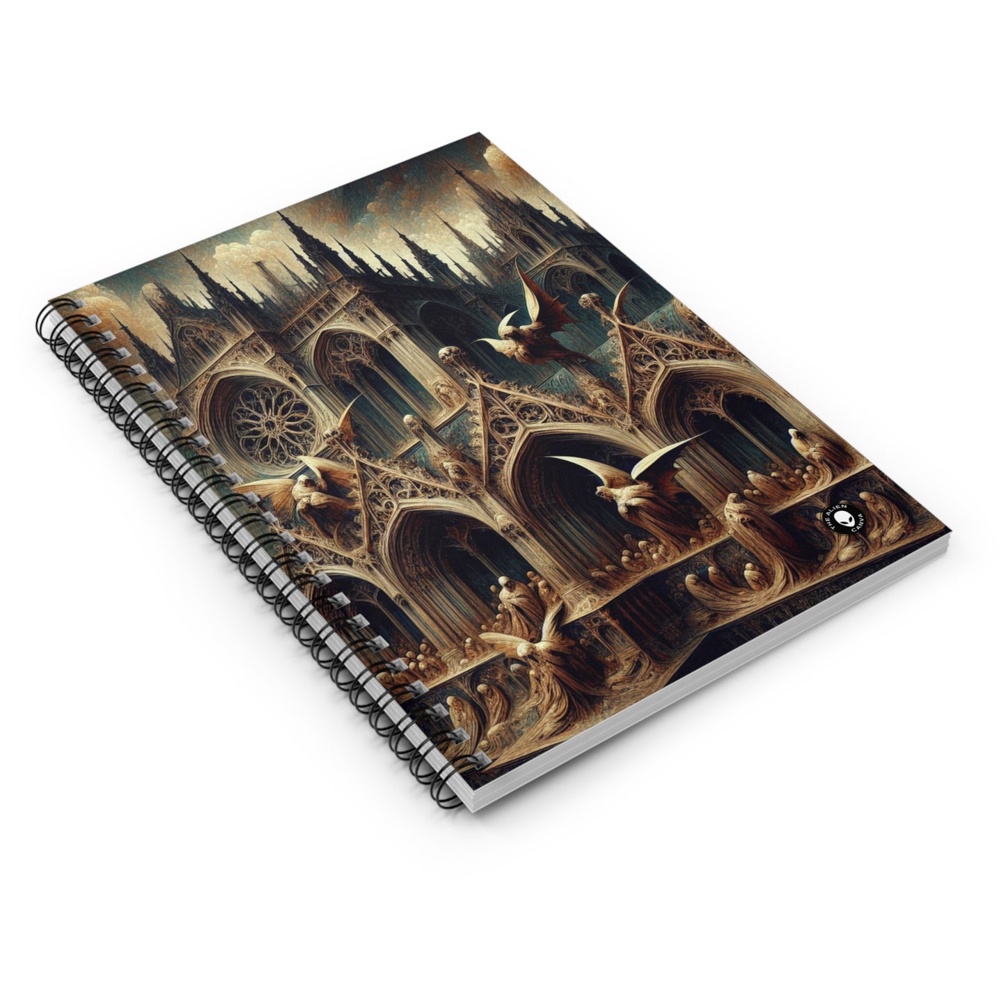 - The Alien Spiral Notebook (Ruled Line) Gothic Art