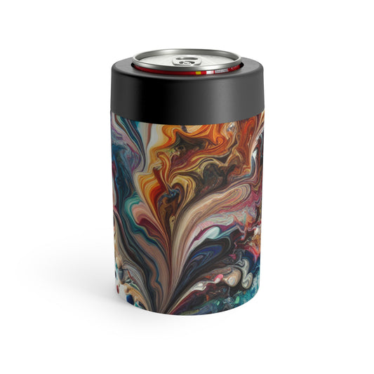 "A Paint Poured Paradise: Acrylic Pouring Art" - The Alien Can Holder Acrylic Pouring Style
