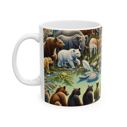 "United Wildlife: Guardianes de Gaia" - Taza de cerámica The Alien 11oz