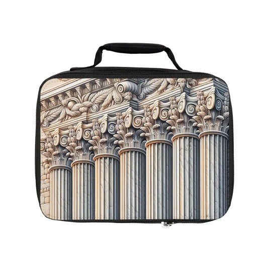 "3D Wall Columns: An Architectural Artpiece" - The Alien Lunch Bag Trompe-l'oeil Style
