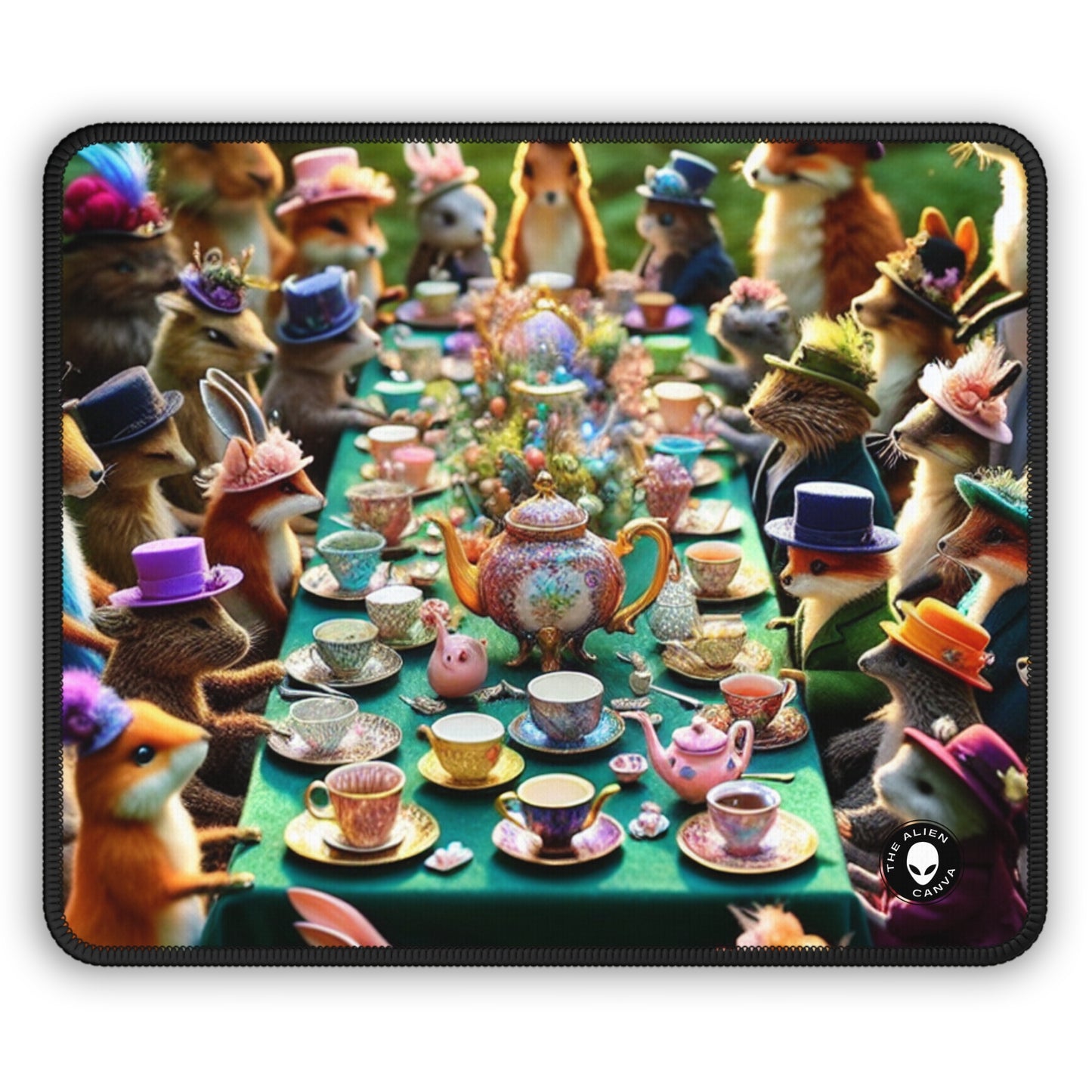 « Tea Party enchanté dans la forêt » - Le tapis de souris Alien Gaming