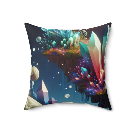 Dreamscape Delights- The Alien Spun Polyester Square Pillow