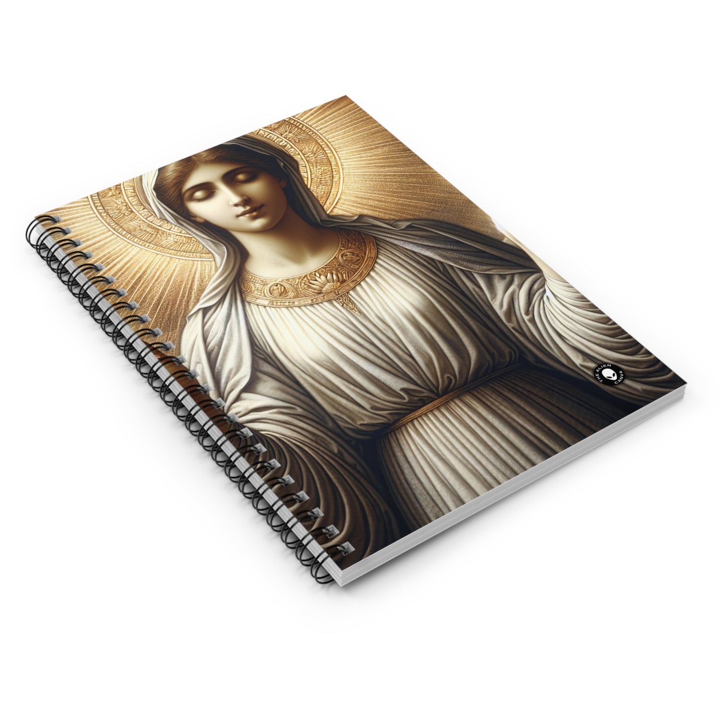 "The Radiant Madonna" - The Alien Spiral Notebook (Ruled Line) Religious Art