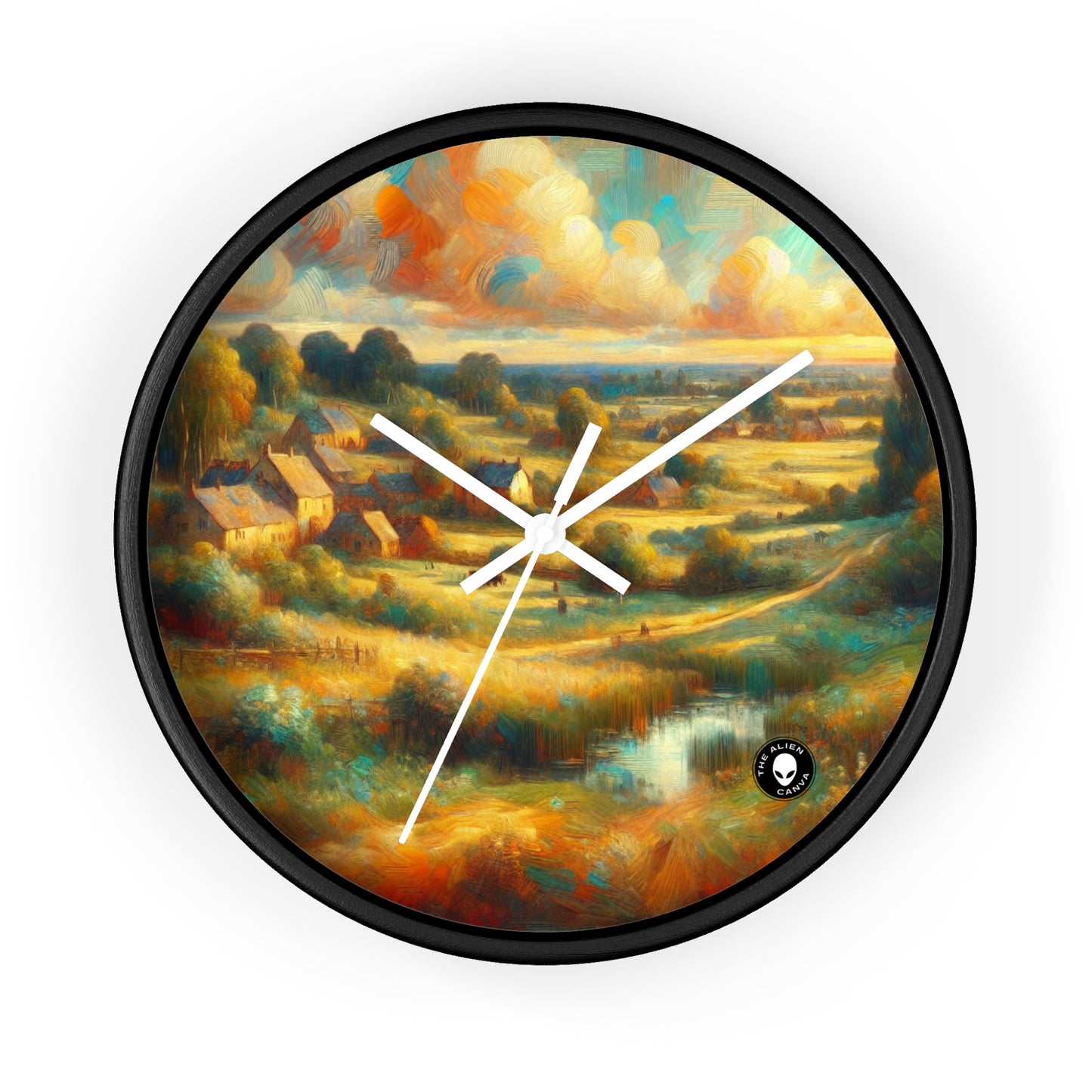 "Crepúsculo del bosque de hadas" - El reloj de pared alienígena Neoromanticismo