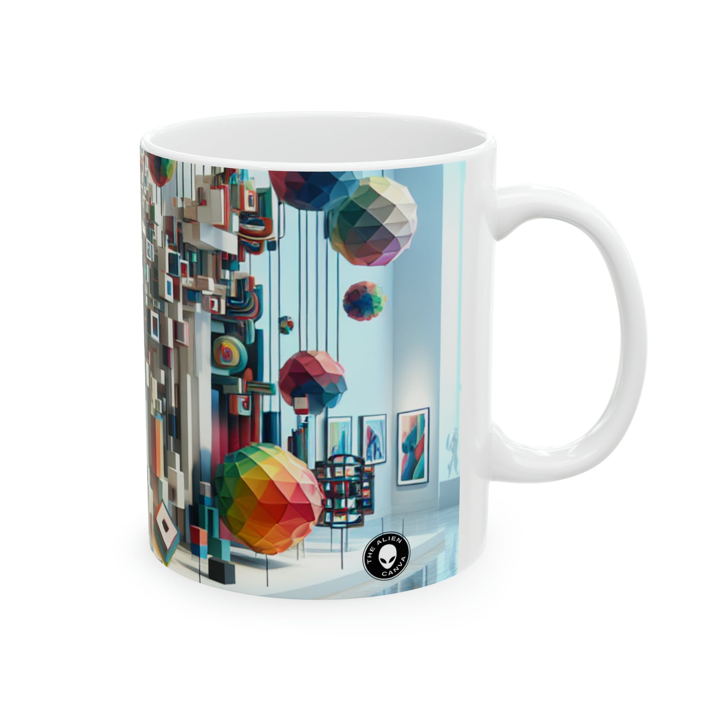 "Dreamscape: An Interactive Sound and Light Experience" - The Alien Ceramic Mug 11oz Installation Art