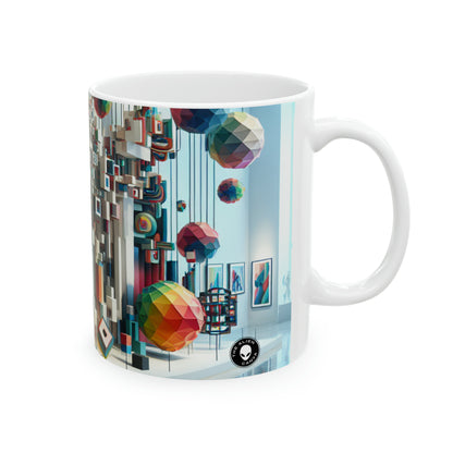 "Dreamscape: An Interactive Sound and Light Experience" - The Alien Ceramic Mug 11oz Installation Art