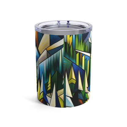 "Cubic Naturalism" - The Alien Tumbler 10oz Cubism Style