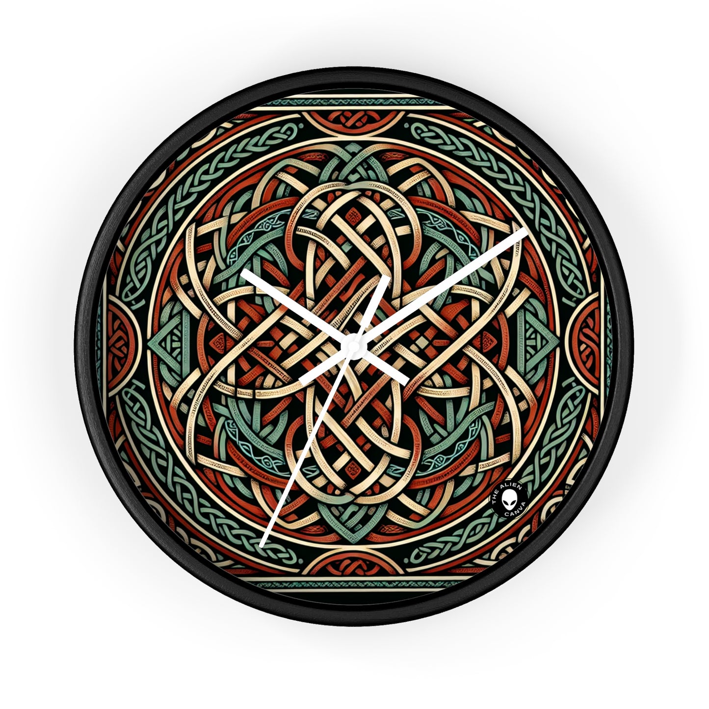 "Majesticiosa visión celta: una fascinante obra de arte inspirada en los acantilados de Moher" - The Alien Wall Clock Celtic Art