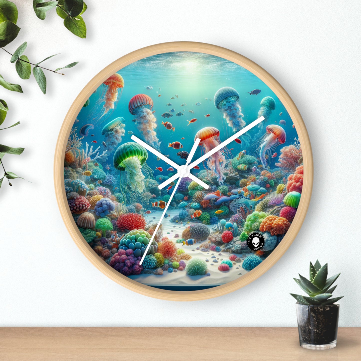 "Fantasía de medusas": el reloj de pared alienígena